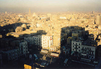 Morgendlicher Blick von unserem Balkon auf das Husermeer Kairos