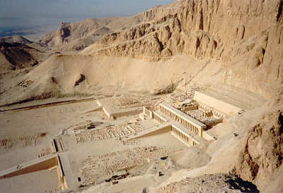 Terrassentempel der Knigin Hatschepsut in Deir el-Bahari