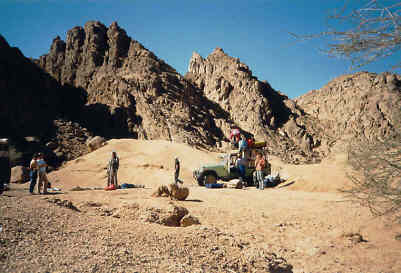 Aufbruch an unserem letzten Tag im Sinai