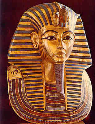 Totenmaske des Tut-anch-Amun (eingescannte Postkarte!)