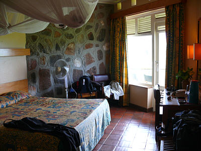Unser Zimmer in der Ngulia Lodge im Tsavo West Nationalpark