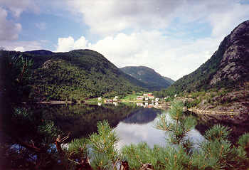Landschaft am Erfjord