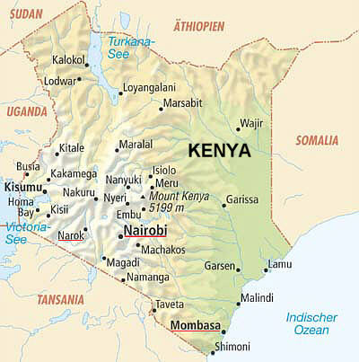 Karte von Kenya