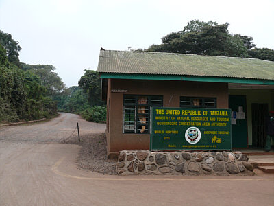 Gate der Ngorongoro Conservation Area