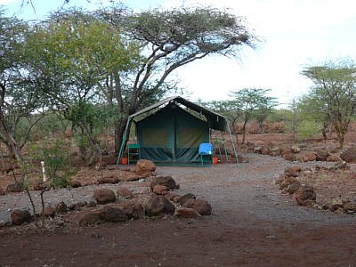 Unser Zelt im Olowuaru Camp