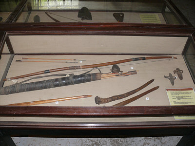 Pfeile und Bgen im Narok Museum