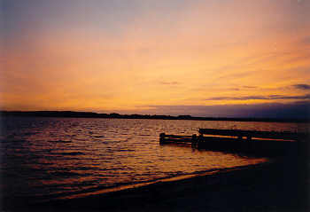 Unser letzter Sonnenuntergang in Fåborg