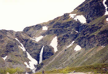 Wasserfall am Porsangerfjord
