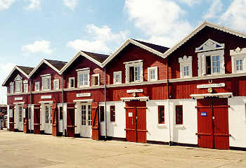 Speicherhäuser am Hafen von Skagen